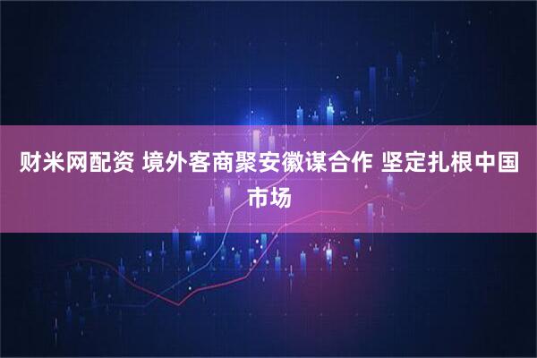 财米网配资 境外客商聚安徽谋合作 坚定扎根中国市场